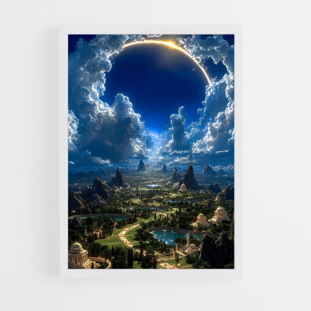 Poster La Lune de Babylone – affiche Art spatial (vue 3)